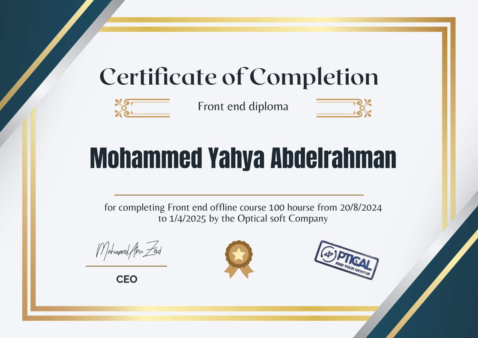 Certificate 3